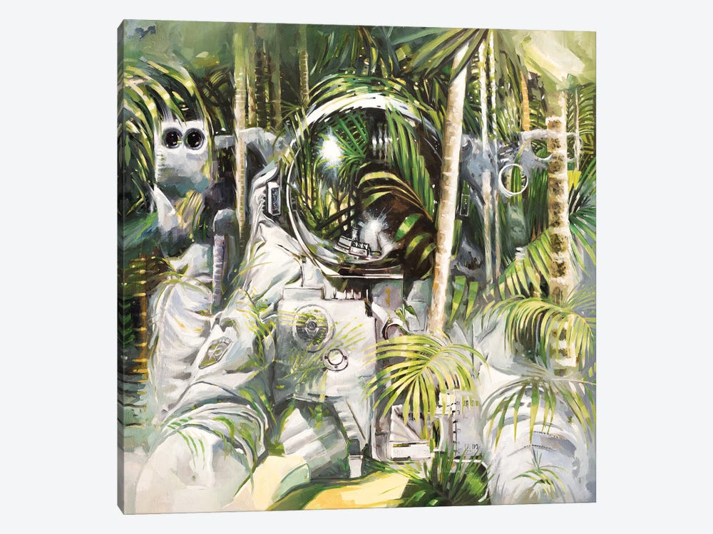 Bamboo Forest by Johnny Morant 1-piece Canvas Print