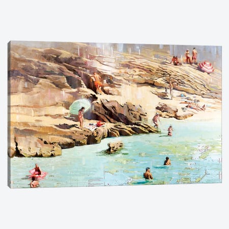 Charted Waters Canvas Print #JHM7} by Johnny Morant Canvas Art Print