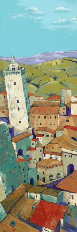 Rooftops Of San Gimignano by Jane Henry Parsons wall art