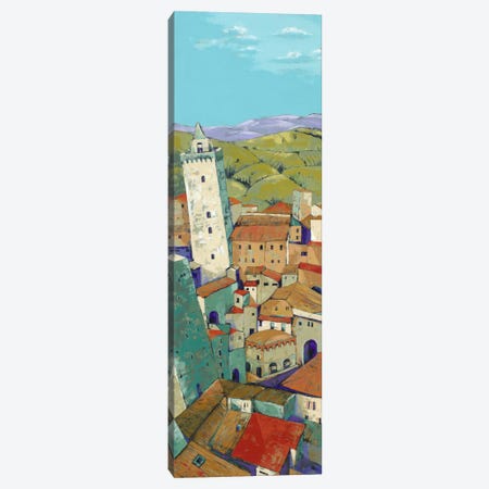 Rooftops Of San Gimignano Canvas Print #JHP5} by Jane Henry Parsons Canvas Art Print