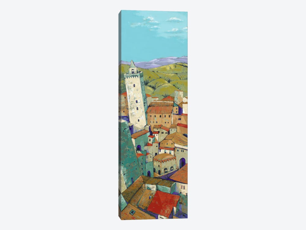 Rooftops Of San Gimignano by Jane Henry Parsons 1-piece Canvas Wall Art