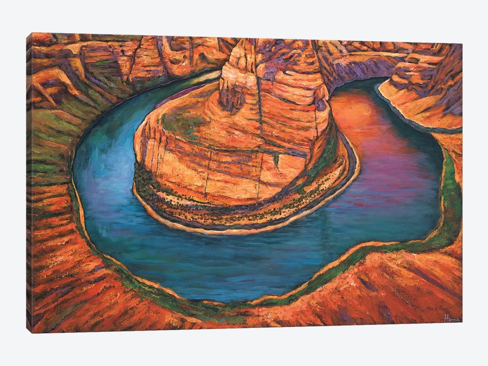 Horseshoe Bend Sunset by Johnathan Harris 1-piece Canvas Wall Art