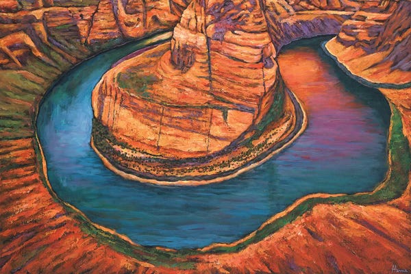 Johnathan Harris: Horseshoe Bend Sunset by Johnathan Harris