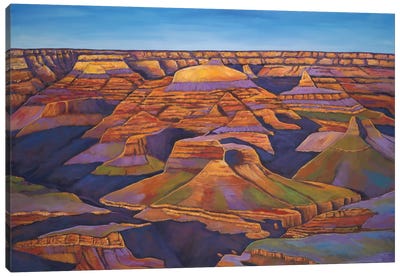 Shadows And Breezes Canvas Art Print - Grand Canyon National Park Art