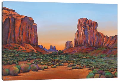 Monument Valley Formations Canvas Art Print - Cliff Art