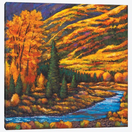 The River Runs Canvas Print #JHR84} by Johnathan Harris Canvas Artwork