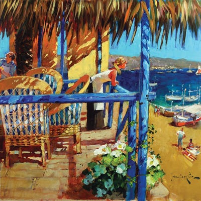 Open For Lunch by John Haskins art print