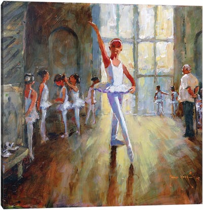 Ballet Class Canvas Art Print - John Haskins