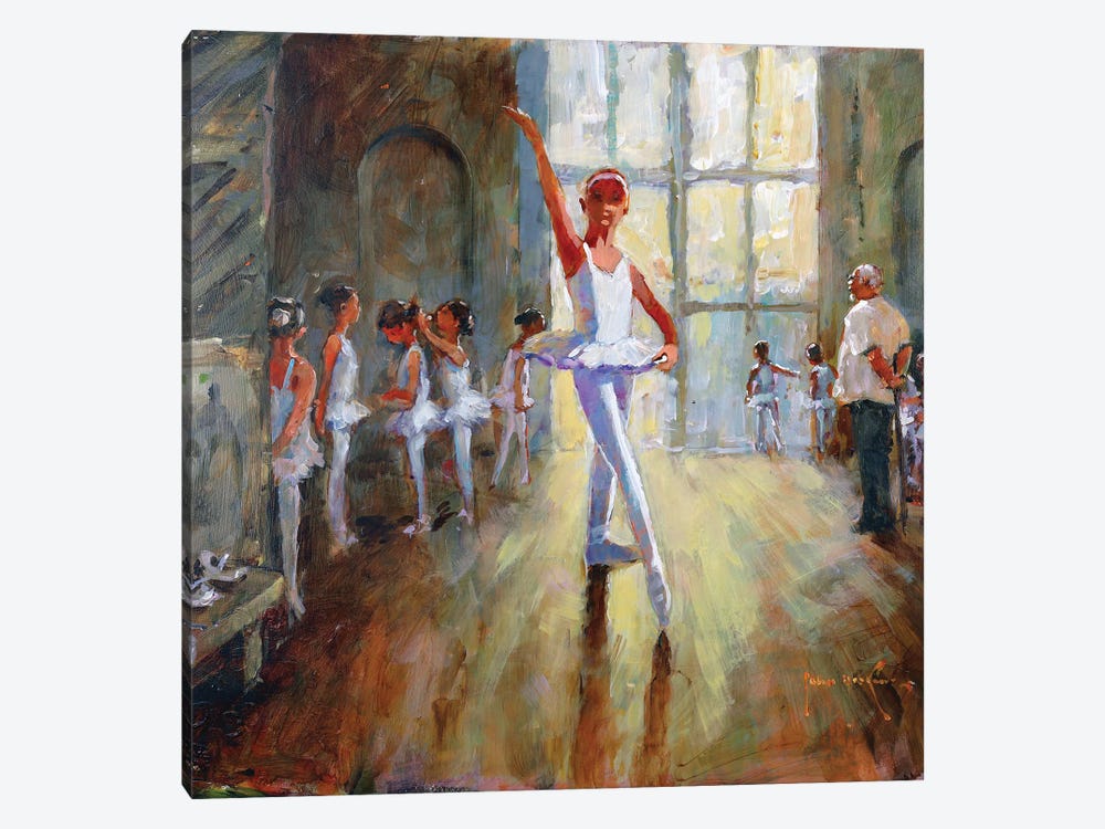 Ballet Class by John Haskins 1-piece Canvas Artwork