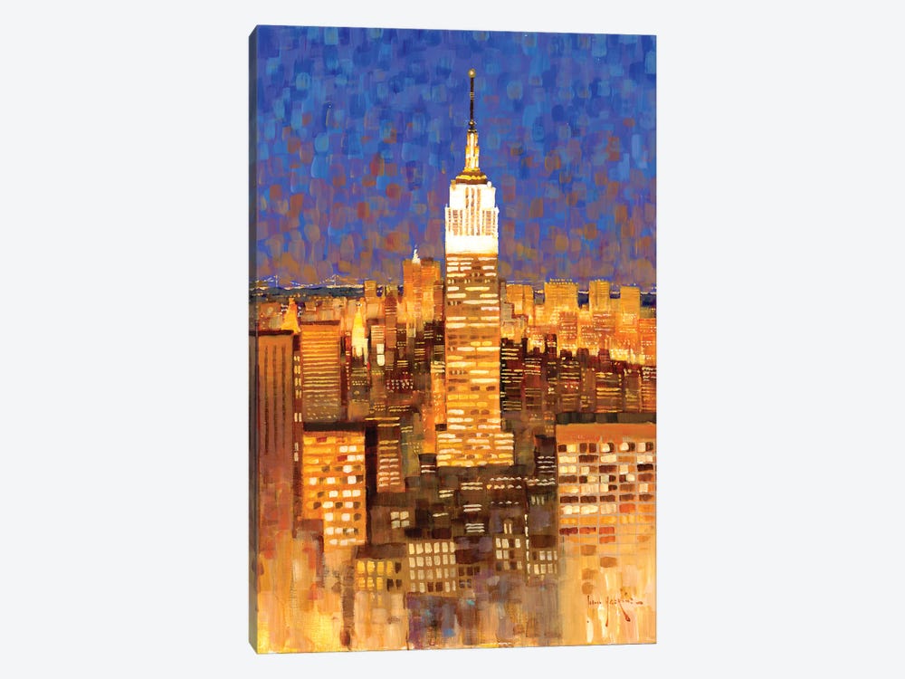 Empire State Building Skyline by John Haskins 1-piece Art Print