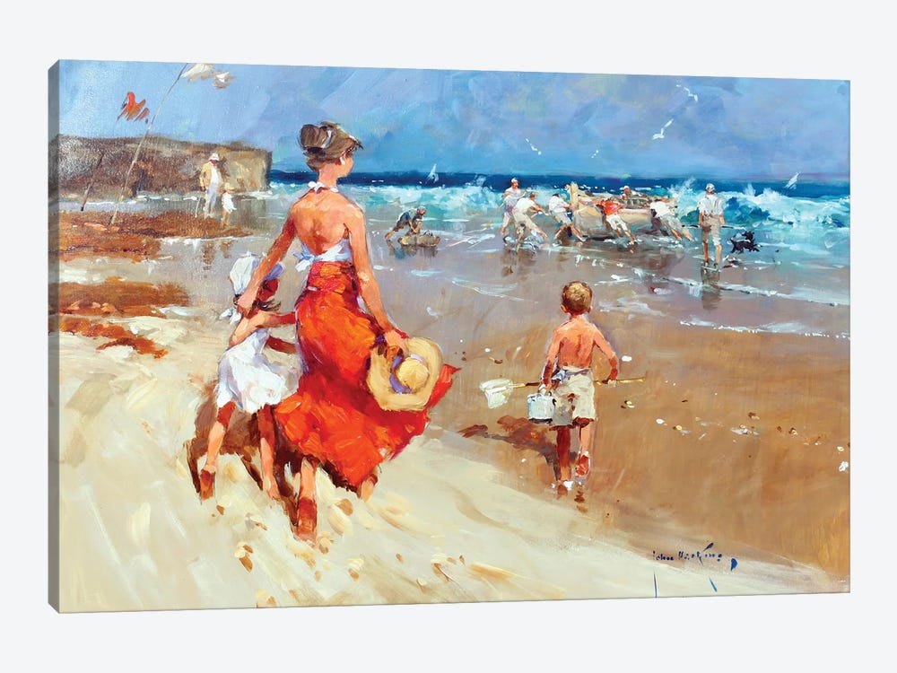 In On The Tide I by John Haskins 1-piece Canvas Wall Art