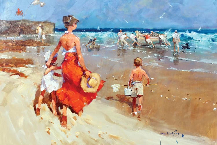 In On The Tide I by John Haskins wall art