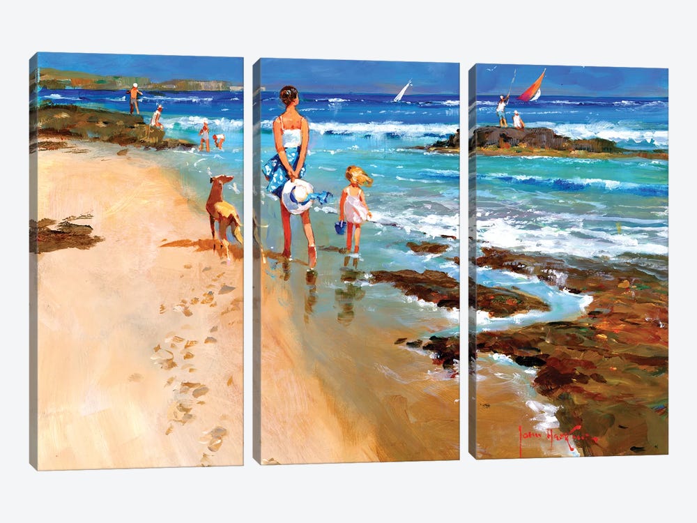 In On The Tide II 3-piece Canvas Print