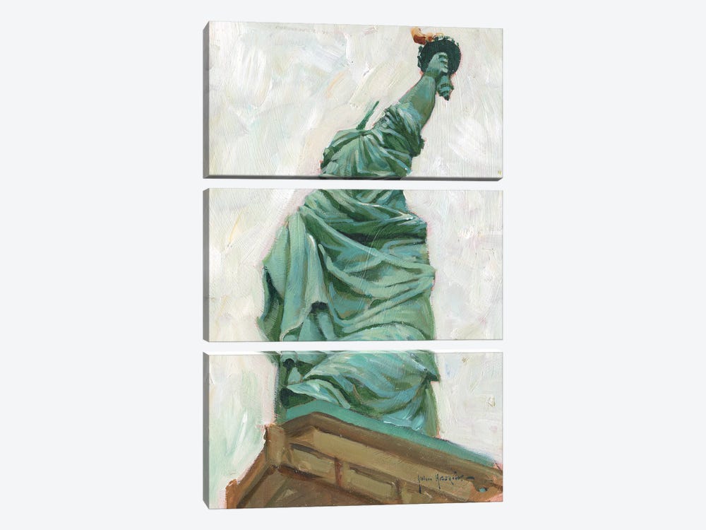 Liberty Belle by John Haskins 3-piece Canvas Art Print