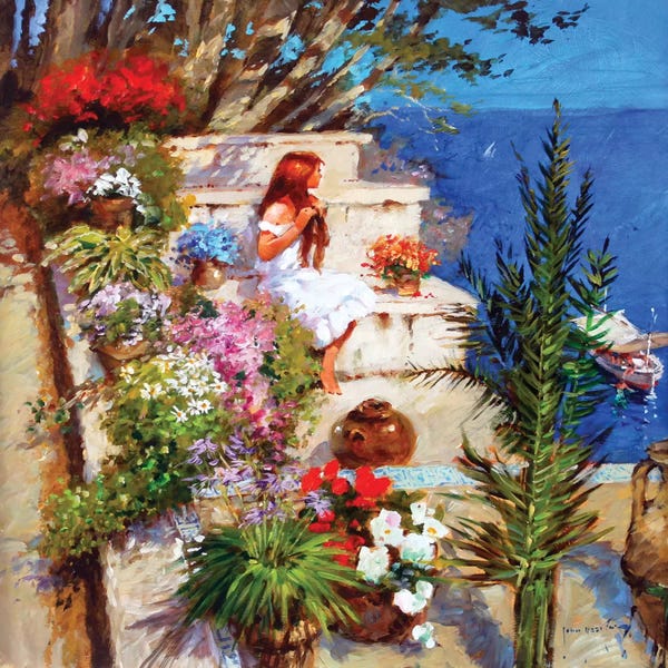 Tropical Décor: Mallorcan Terrace by John Haskins