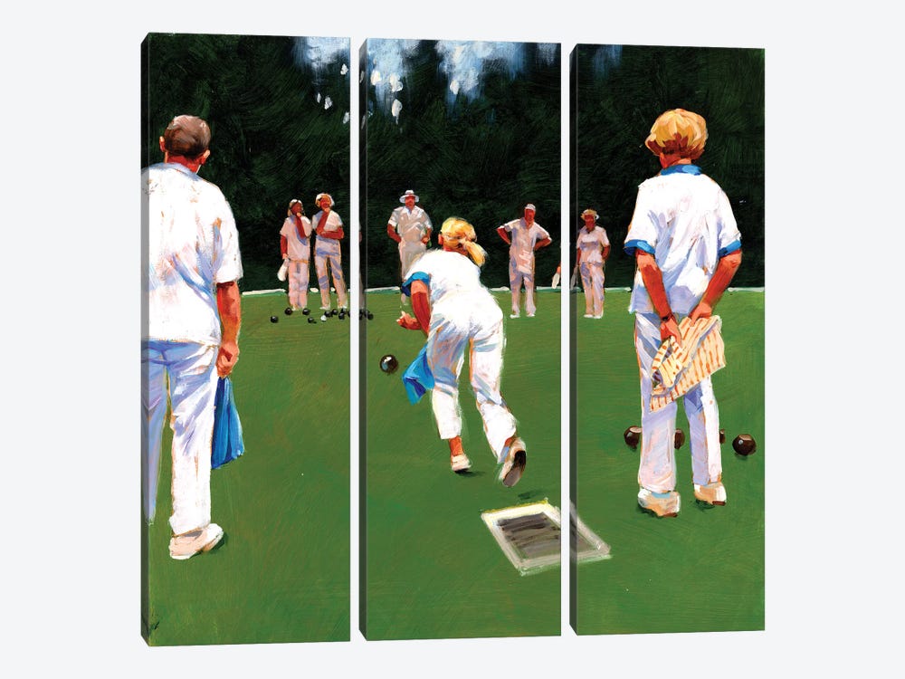 Mixed Bowls by John Haskins 3-piece Canvas Print
