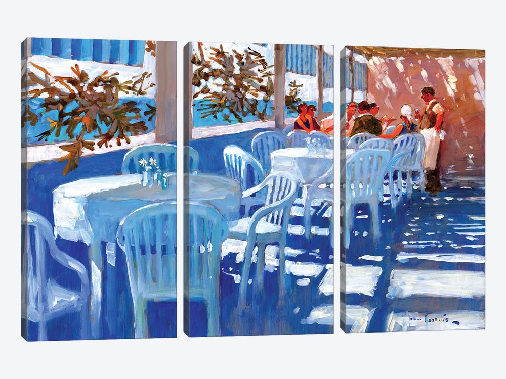 Apres Dejeuner by John Haskins 3-piece Canvas Print