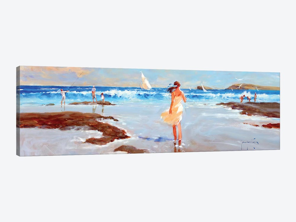 Ocean Ebb by John Haskins 1-piece Canvas Art