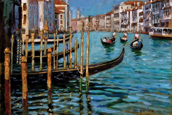 Rivers, Lakes & Waterfronts: On The Gran Canal by John Haskins