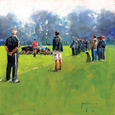 Scrum by John Haskins multi panel art