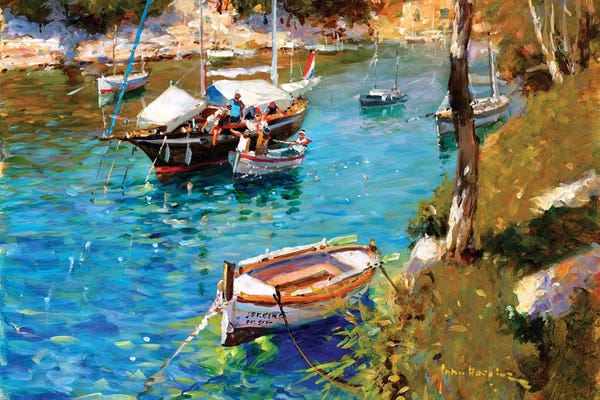 John Haskins: Taking On Supplies - Cala Figuera by John Haskins
