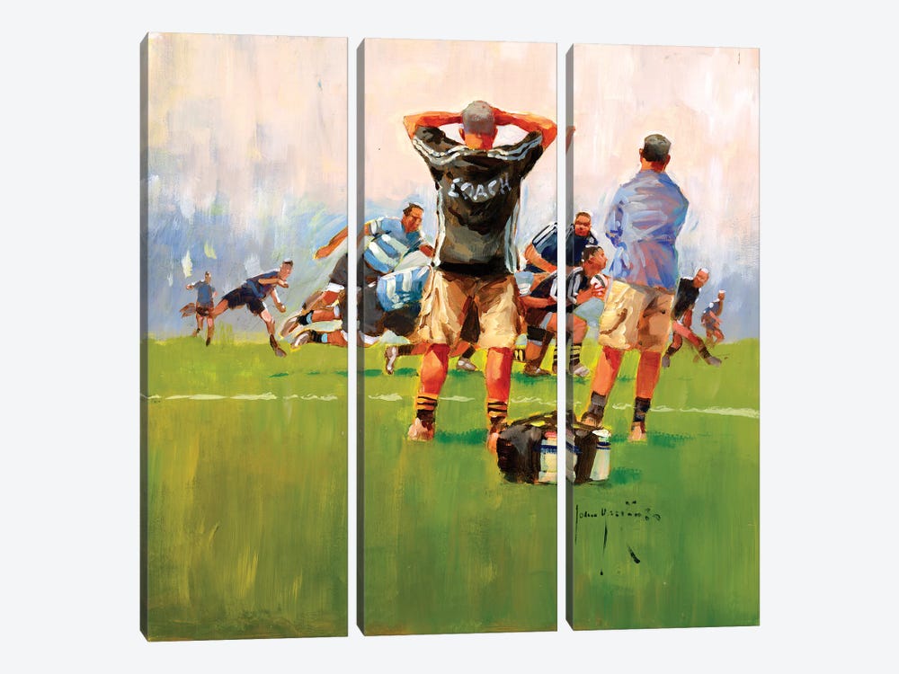 The Coach by John Haskins 3-piece Canvas Print