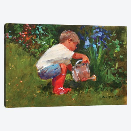 The Gardener's Assistant Canvas Print #JHS60} by John Haskins Canvas Artwork