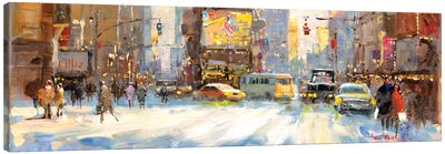 Times Square I Canvas Art Print - 3-Piece Urban Art