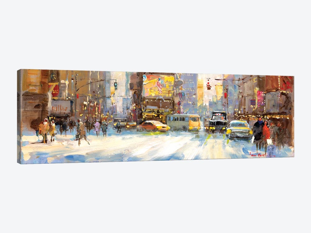 Times Square I by John Haskins 1-piece Canvas Artwork