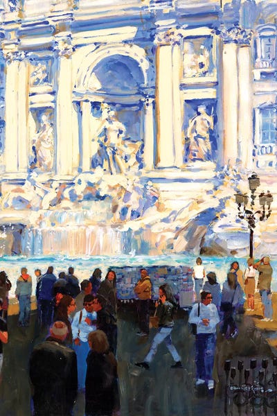 Strolls In The City: Trevi Fountain by John Haskins