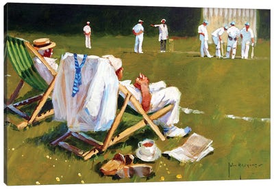 Umpires Decision Canvas Art Print - John Haskins