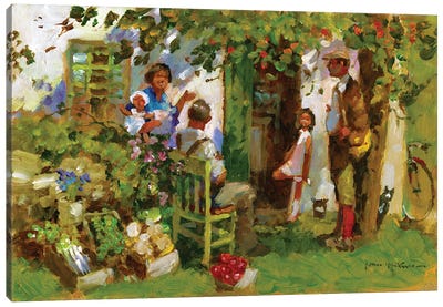 Family Gathering Canvas Art Print