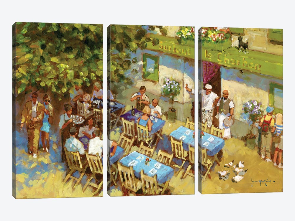 Surtout Le Charbon by John Haskins 3-piece Canvas Artwork
