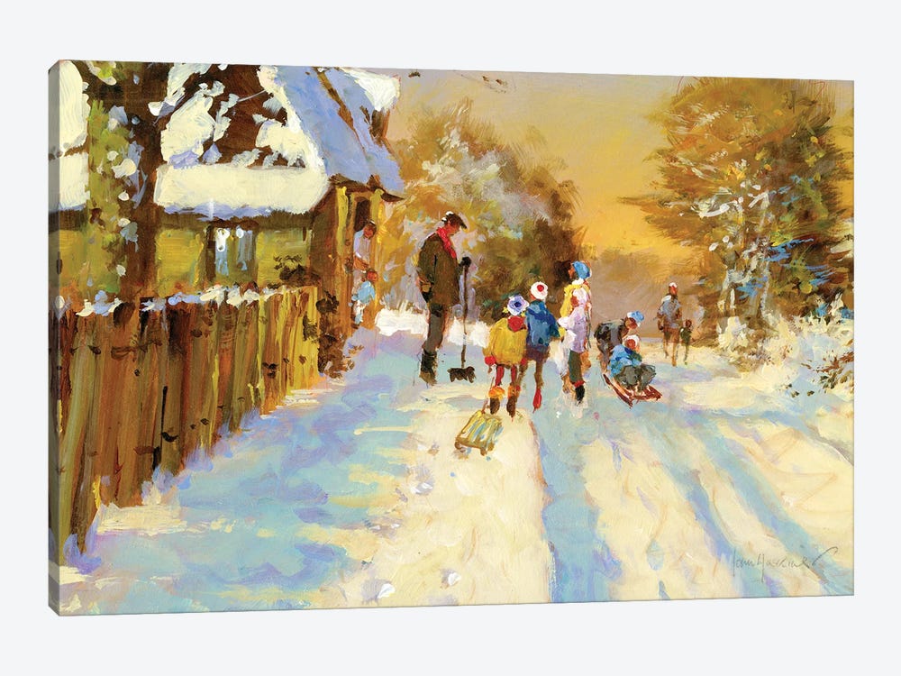 The Return Of The Winter Sports Team by John Haskins 1-piece Canvas Artwork