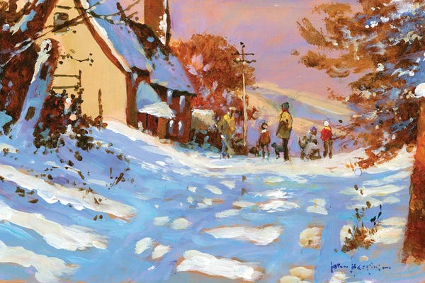 Rustic Winter: Winter Walk by John Haskins