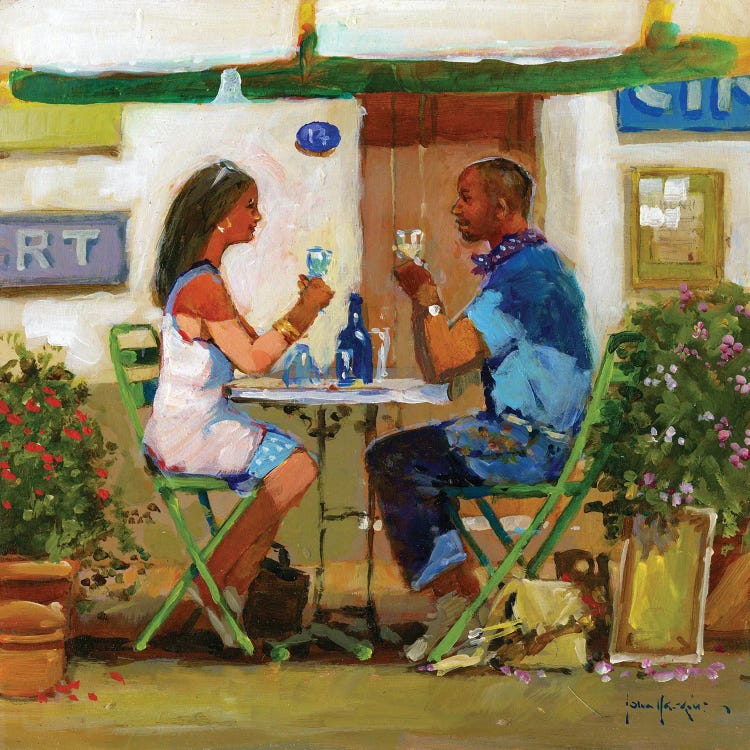 Working Lunch Drinks by John Haskins wall art