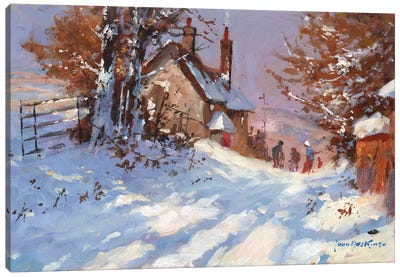Winter Sports Team Canvas Art Print - John Haskins
