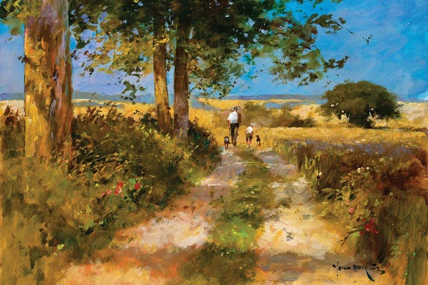 John Haskins: Afternoon Stroll by John Haskins