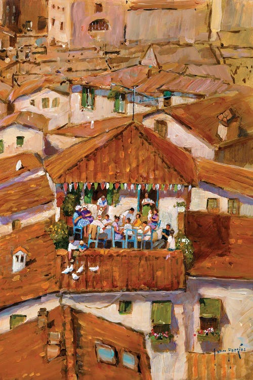 Celebrations In Tuscany by John Haskins wall art