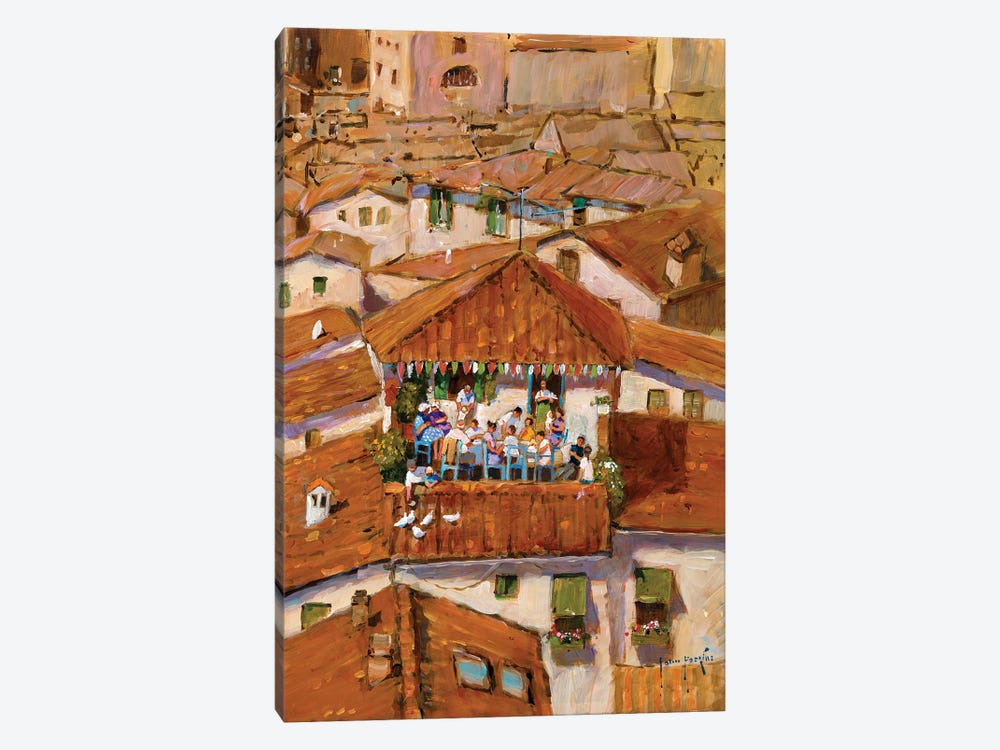 Celebrations In Tuscany by John Haskins 1-piece Canvas Print