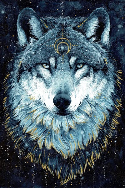 Embellished Animals: In The Darkness Wolf by Jonna Hyttinen