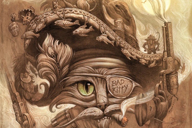 El Gato Loco by Jeff Haynie wall art