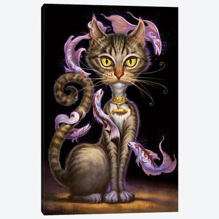 Feline Fantasy Canvas Print #JHY13} by Jeff Haynie Canvas Art Print