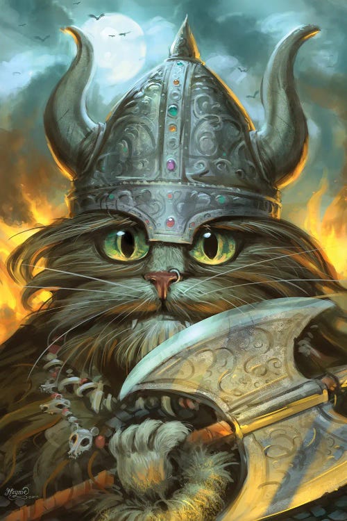 Haagar The Hairball by Jeff Haynie wall art