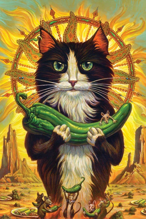 Patron Saint Of Green Chiles by Jeff Haynie wall art
