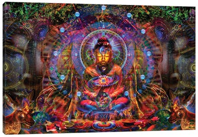 Buddha Canvas Art Print - Psychedelic & Trippy Art