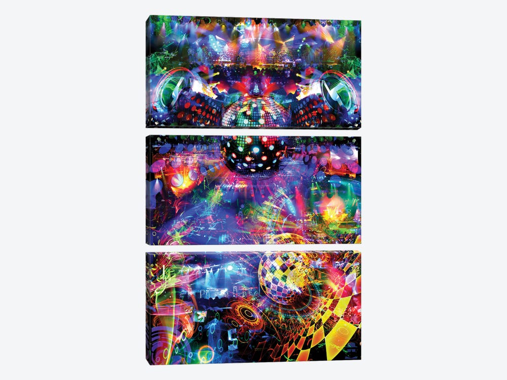 Disco by Jumbie 3-piece Canvas Print