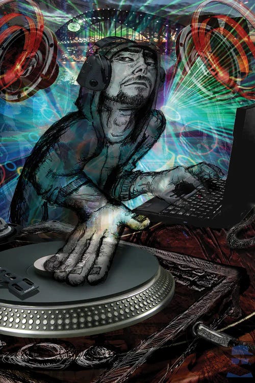 DJ Dude by Jumbie wall art