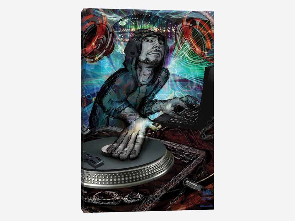 DJ Dude by Jumbie 1-piece Canvas Art
