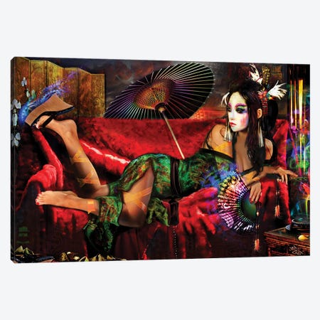 Geisha Canvas Print #JIE31} by Jumbie Canvas Wall Art